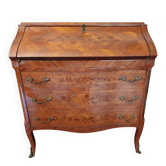 Secrétaire à abattant  Louis XV en bois de rose