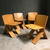 1970's plywood chairs