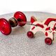 Horse harness and bell, antique wooden toy