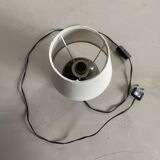 Small old enamelled sandstone lamp