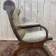 Fauteuil anglais en acajou à oreilles