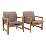 1970s Pair of Beech Armchairs and Coffee Table  by TON, Czechoslovakia