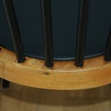 4 Baumann 740G chairs light beech black skai