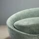 Vintage fabric and beech sofa, Italian design from the 1950s.