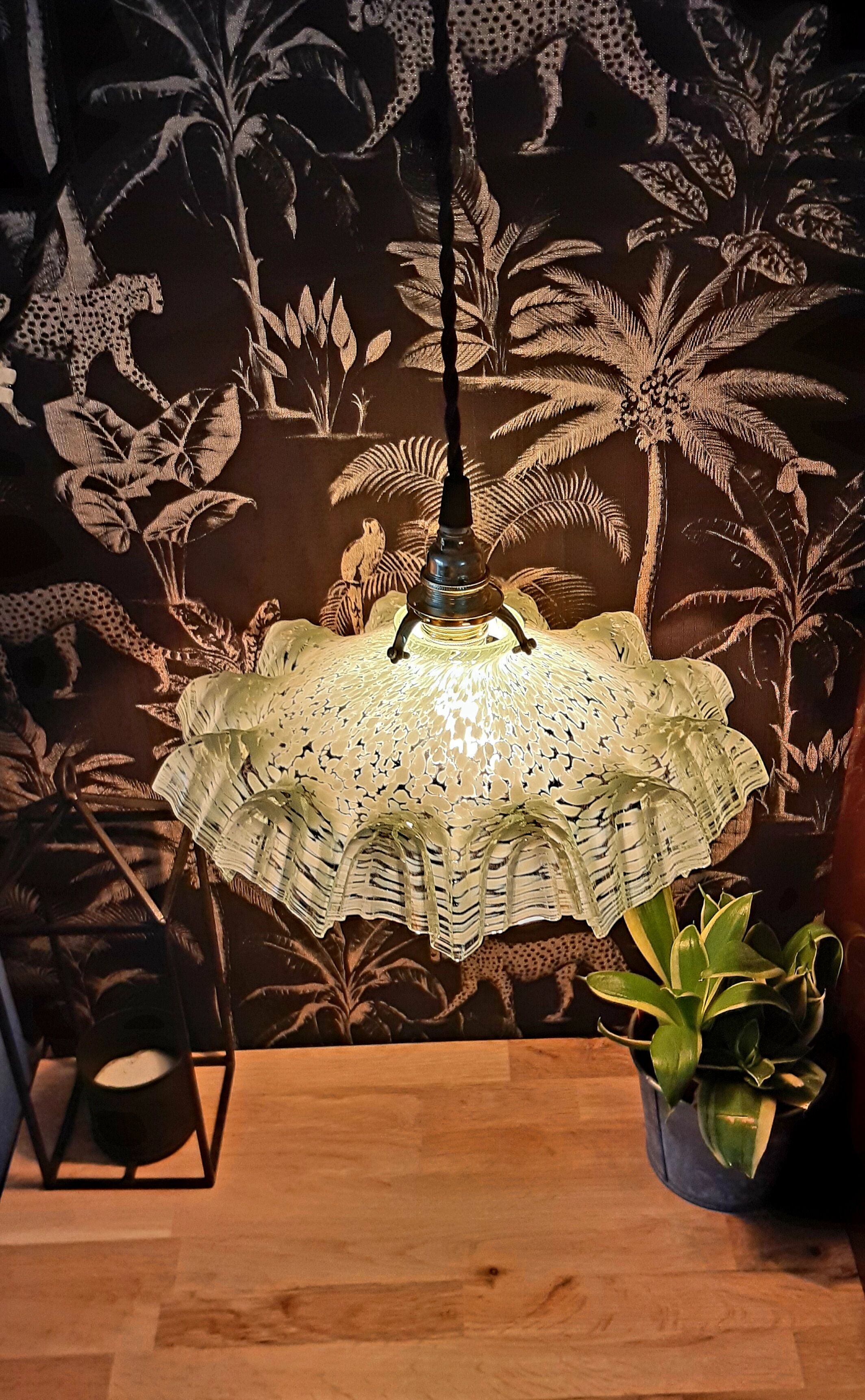 Clichy vintage glass hanging