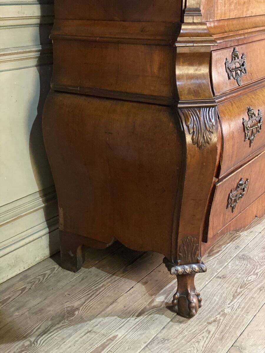 Deux corps en acajou blond de Cuba, Hollande, XVIIIème siècle