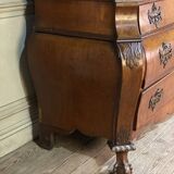 Deux corps en acajou blond de Cuba, Hollande, XVIIIème siècle