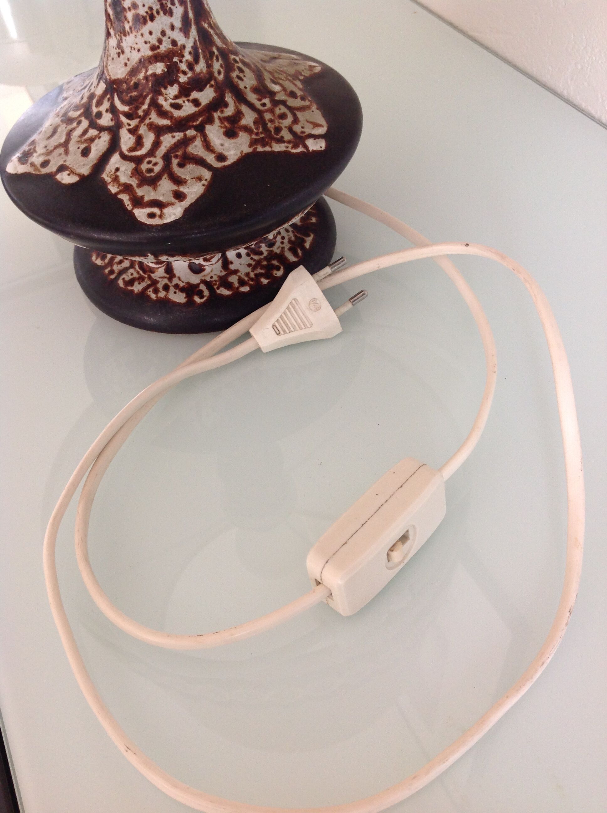 Lamp vintage ceramic 70s