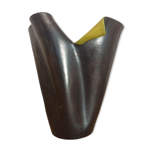 Vase céramique noire - elchinger