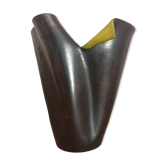 Vase ceramic black Elchinger