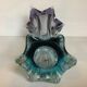 Vase flower star glass Murano bicolor