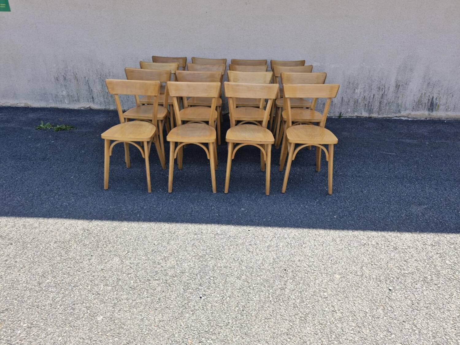 Set of 32 Luterma bistro chairs, 1960s
