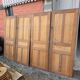4 old cupboard doors in pitch pine