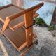 Folding rolling dessert trolley service table