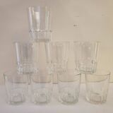 8 50's water glasses