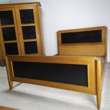 Wardrobe and vintage bed 1950
