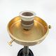 Art Deco torch lamp with flame globe and Napoleon III base - torch lamp