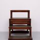 A Regency style Mahogany library chair /steps. England