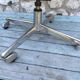 Swivel office chair, adjustable chrome skaï 60s 70s