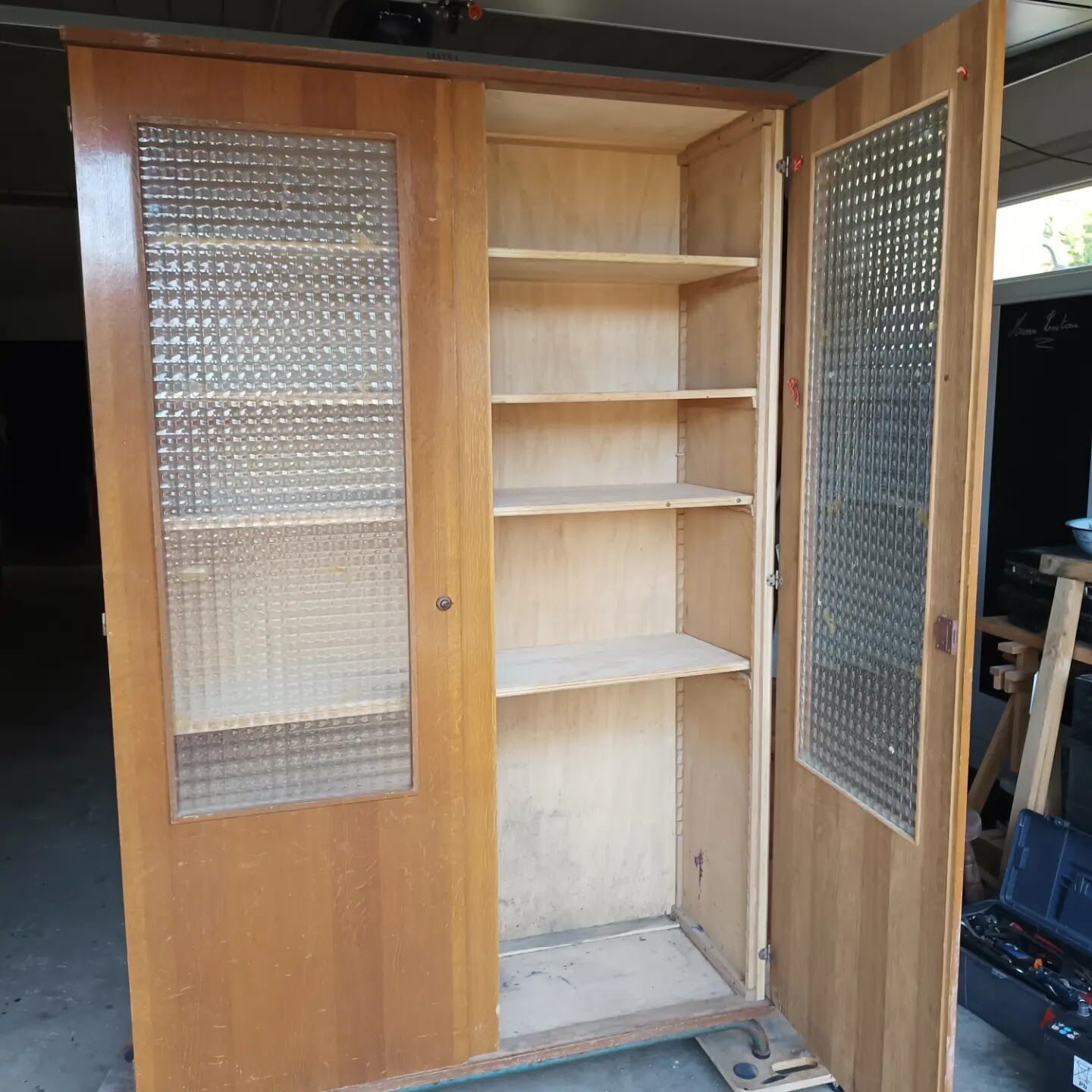 Vintage school cabinet