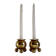 Pair of Mid-Century Swedish Brass Candle Holders by Gusum Bruk