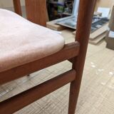 2 Nordic 1950s velvet chairs