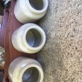3 sandstone pots