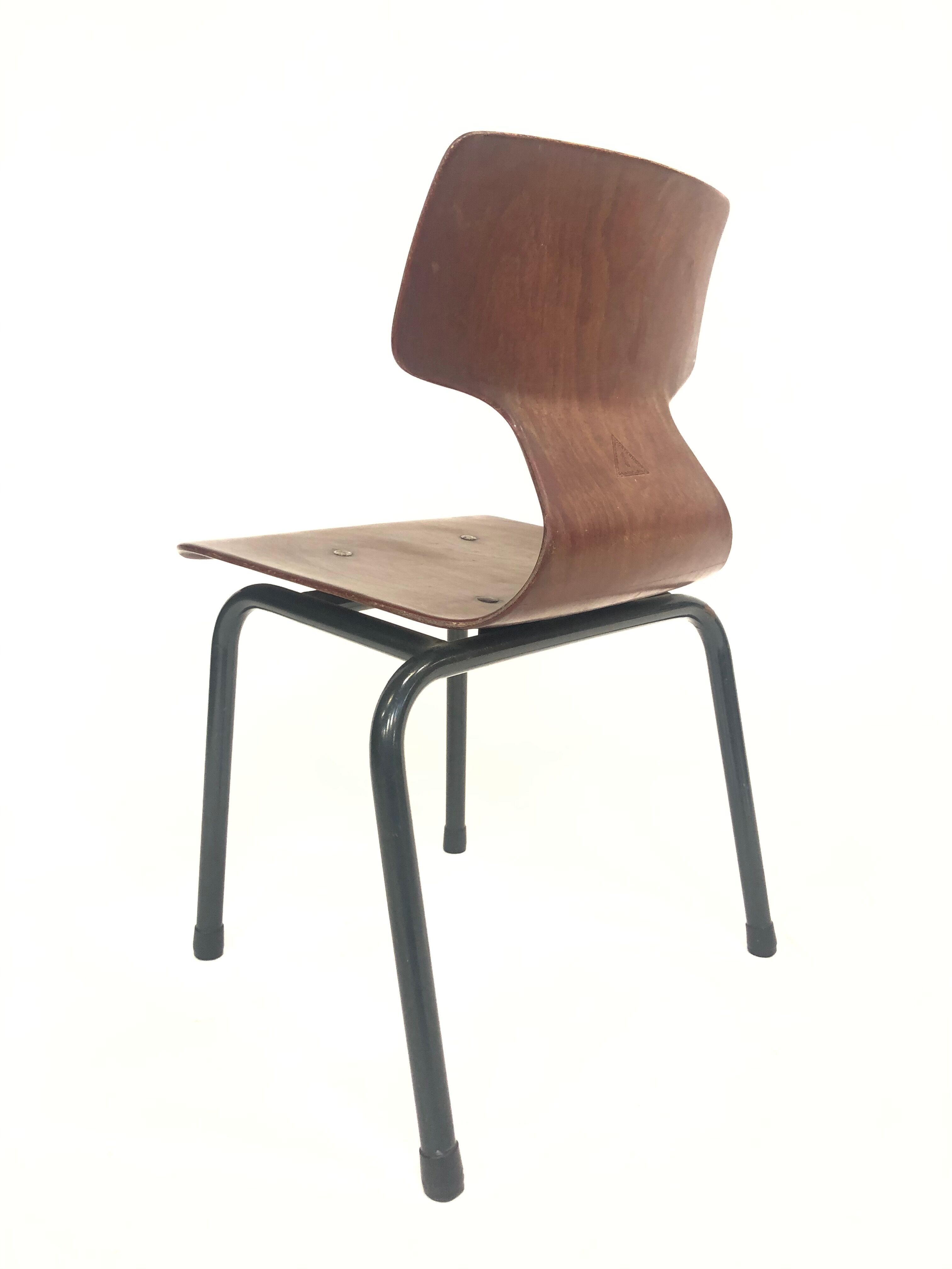 Galvanitas Pagholz vintage school chair