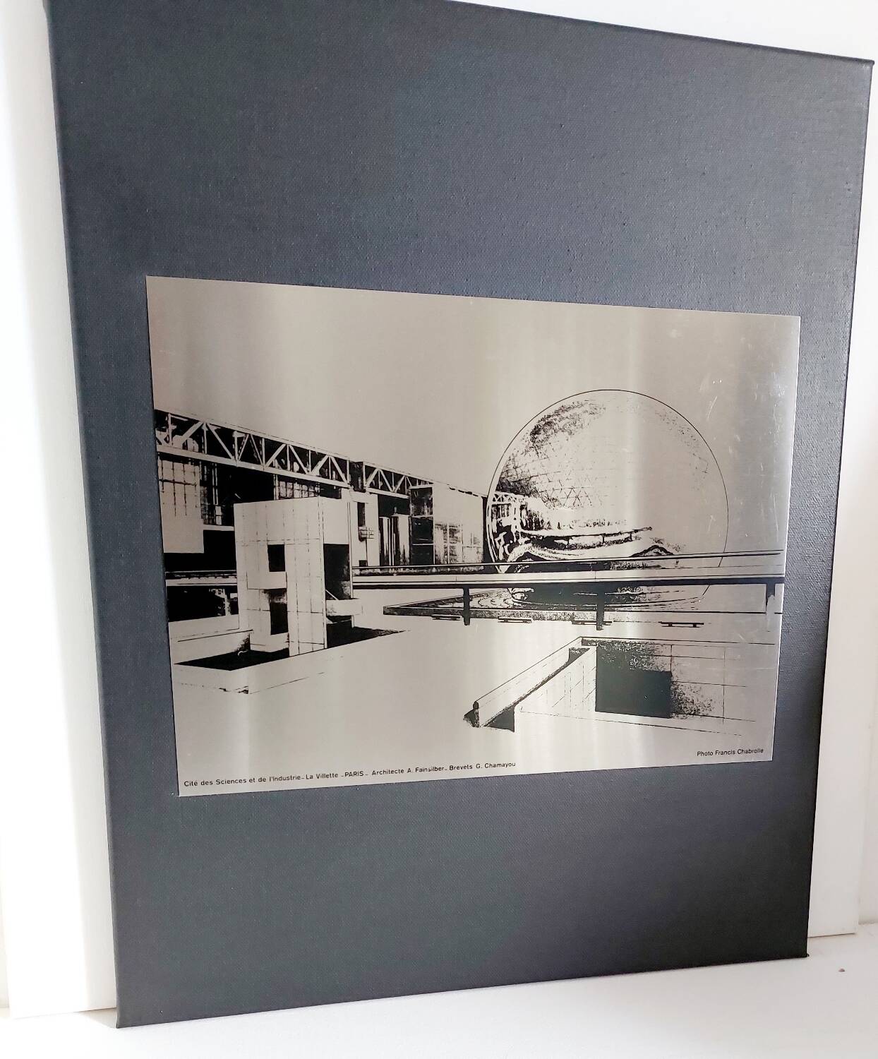 Photo on stainless steel La Vilette