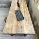 Table de ferme travail pin 1950 220cm