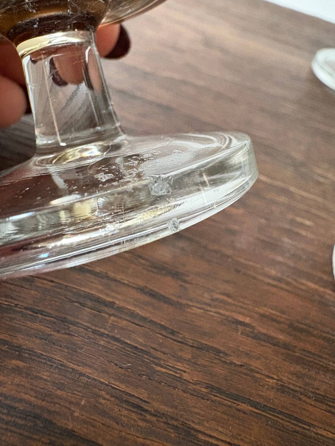 Set of 6 vintage Luminarc stemmed glasses from the 70s