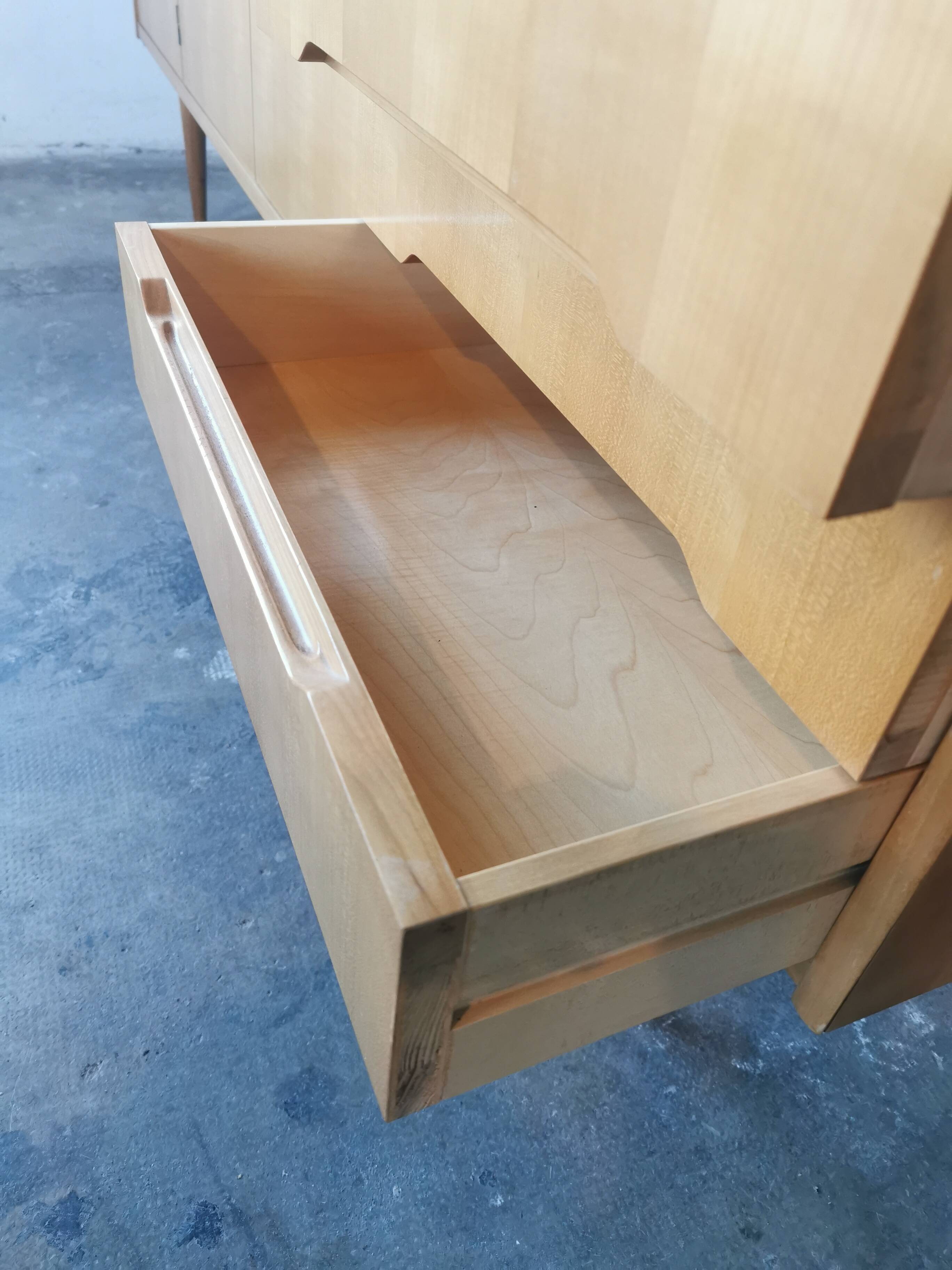 Sideboard in blond wood, 1970