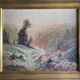 HST painting "Creuse Valley with shepherd" signed LV Pons 19th century