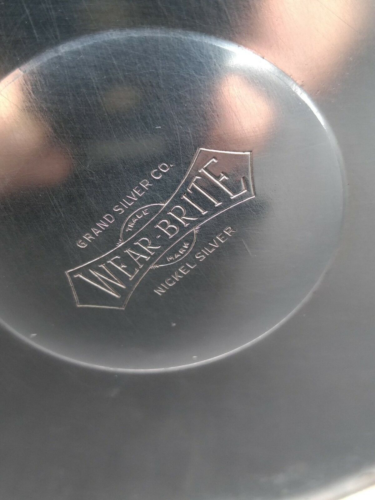 Wear Brite pourer . Grand Silver Co . Nickel Silver . XXth made in UK.