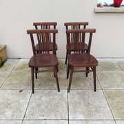 4 chaises bistrot vintage