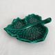 Vallauris green leaf slip bowl