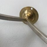 Old double wall lamp in vintage molded glass