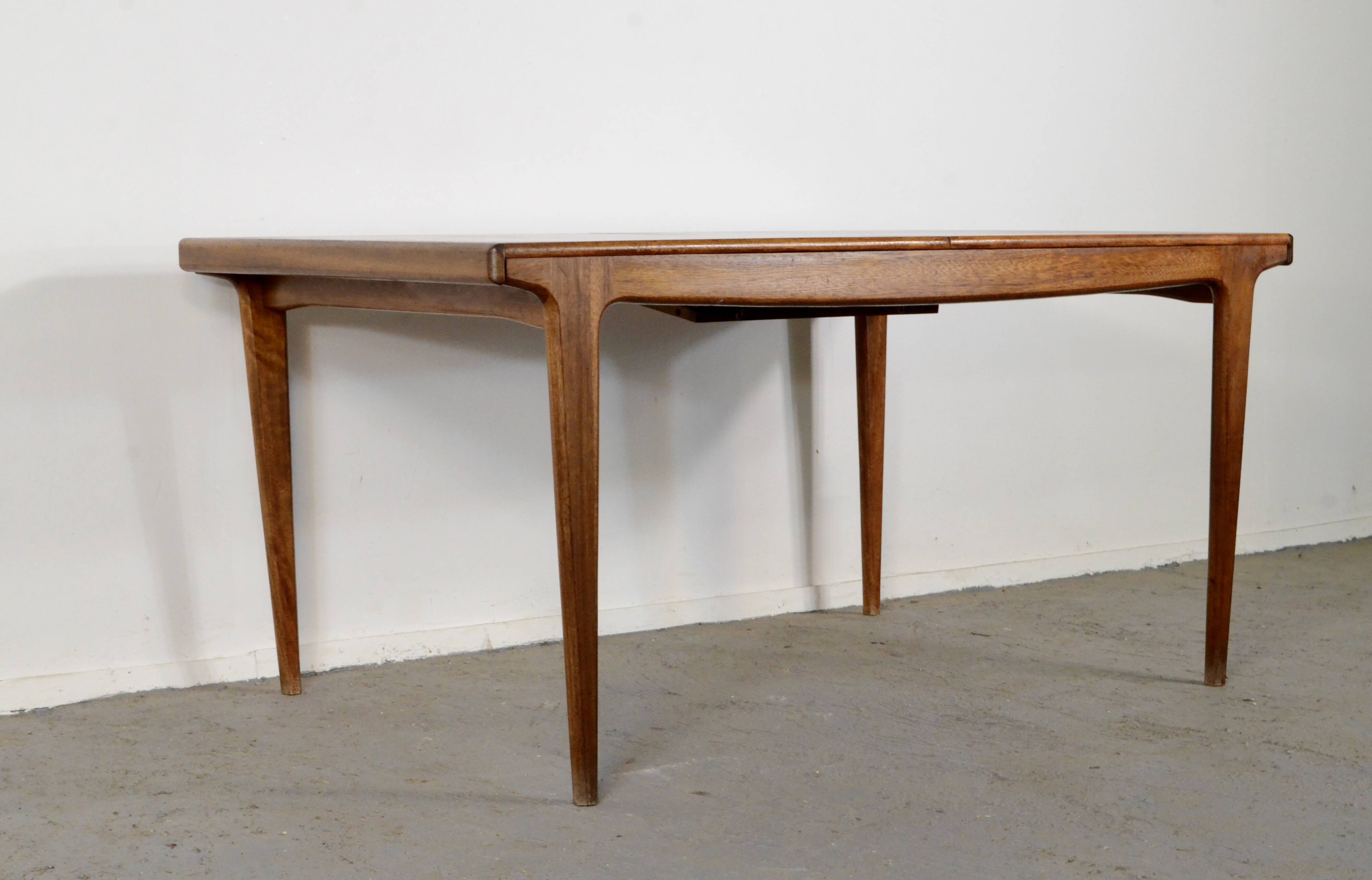 Danish Midcentury Extending Teak Table.