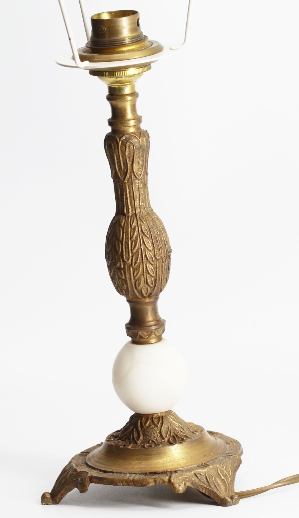 Vintage brass lamp foot