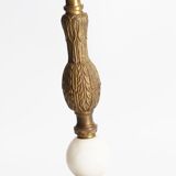 Pied de lampe en laiton vintage
