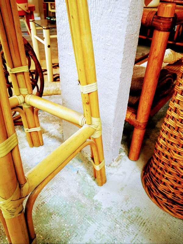 Rattan bar stool