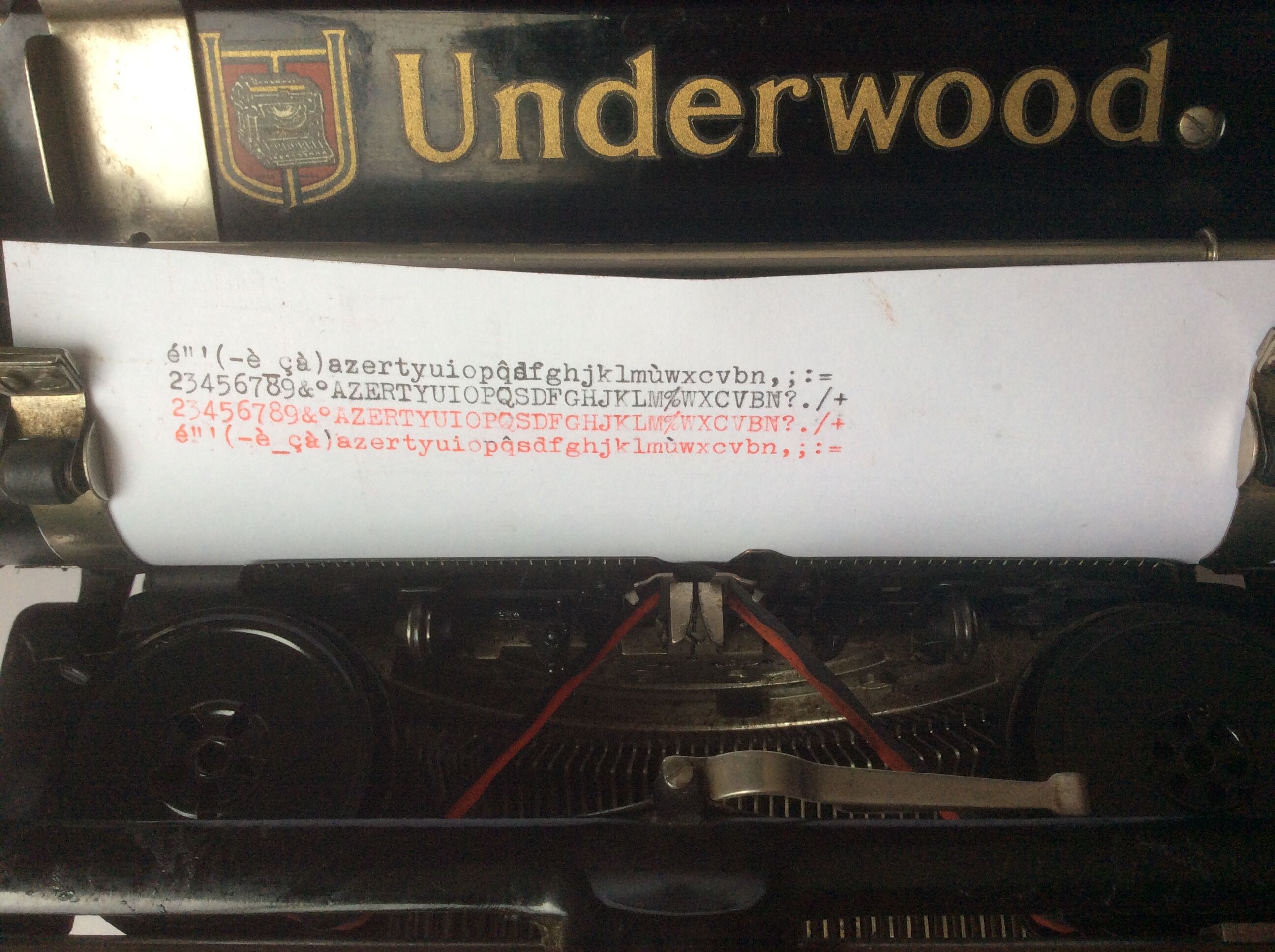 Old Underwood typewriter