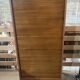 Oak curtain filing cabinet