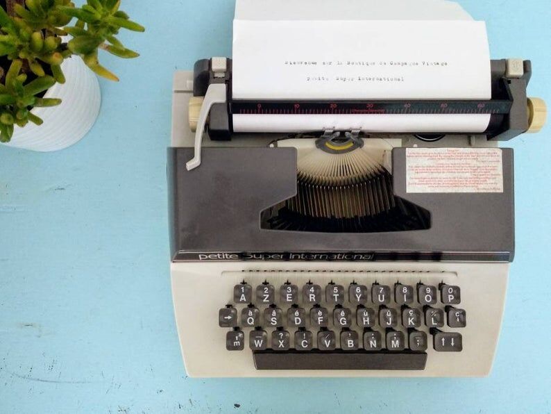 Super Petite international typewriter, made in England