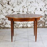 Vintage Scandinavian round teak table, 1960