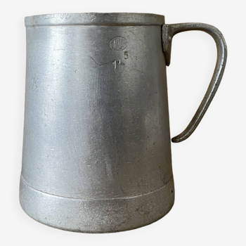 Old aluminum pitcher