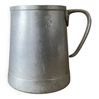 Old aluminum pitcher