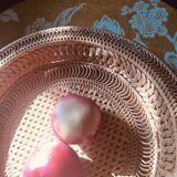 Braided straw basket