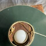 Vintage green and gold table lamp H60 D30