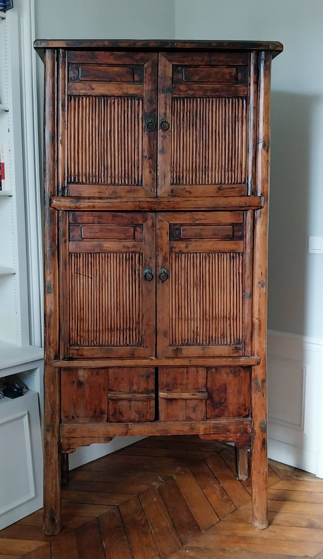 Armoire ancienne en bambou provenance Asie